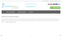 Tablet Screenshot of flowerssameday.co.uk